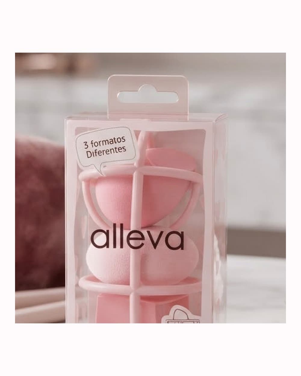 Kit Esponjas de Maquiagem Alleva
