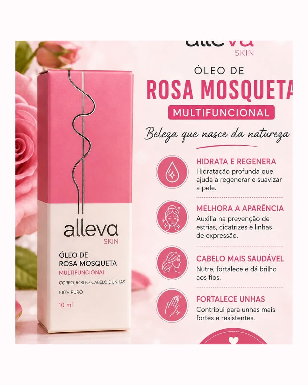 Óleo de Rosa Mosqueta Multifuncional Alleva